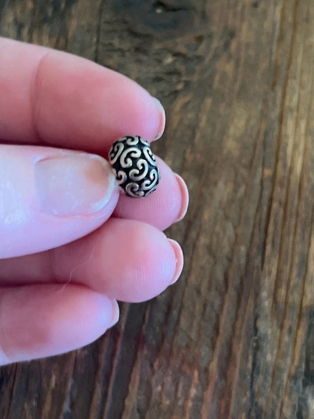 Pandora Silver Swirl Charm Bead